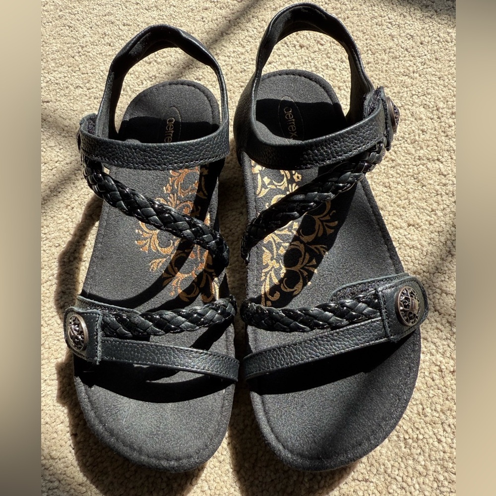 Black Braided Sandals